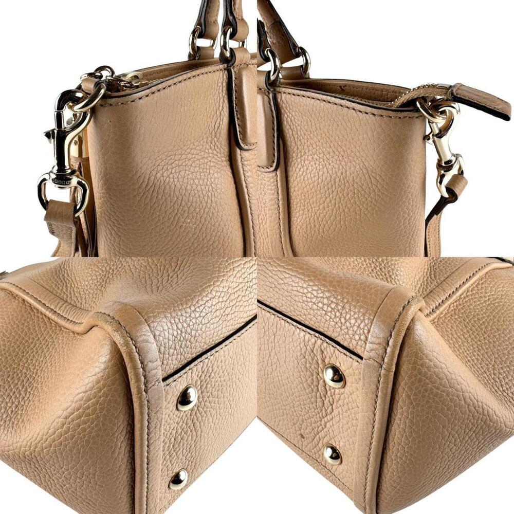 GUCCI Cream Leather Shoulder Bag - Picture 3 of 5